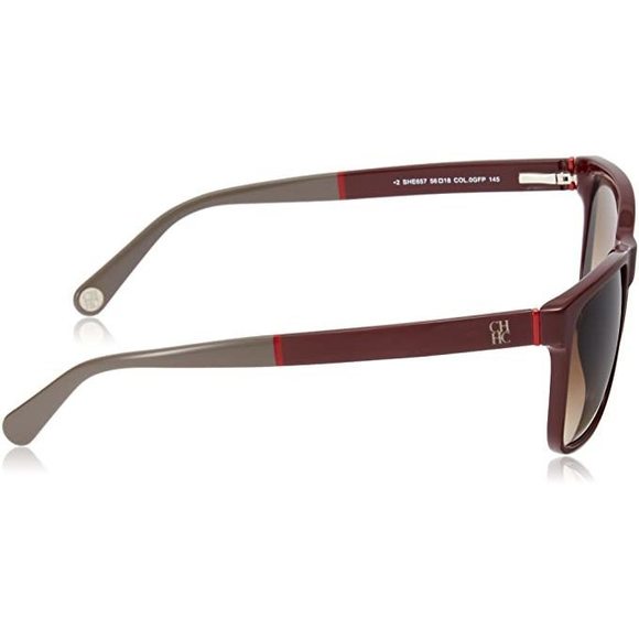 Carolina Herrera Women's Rectangular Violet Sunglasses - Picture 4 of 4